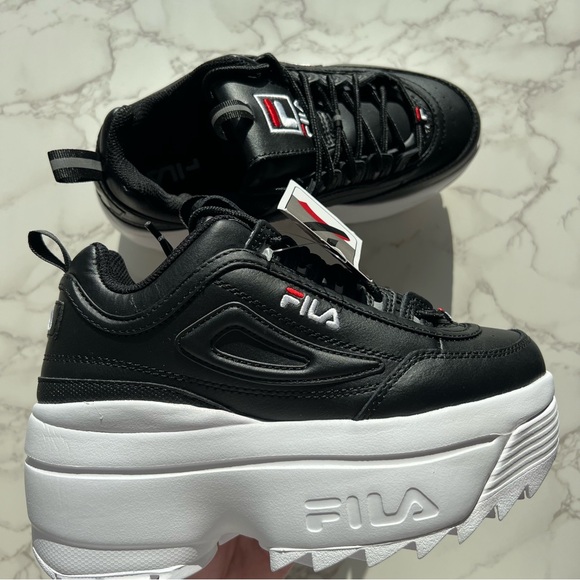 Women’s Fila Disruptor Platform Wedge 🖤 - Picture 8 of 13